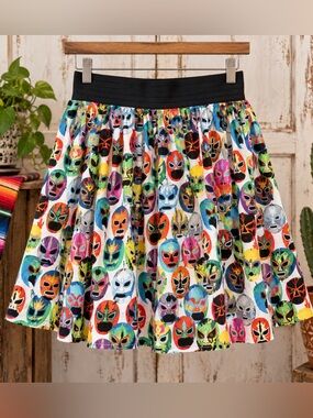 HEMET Lucha Libre Luchador Mask Skirt M Rockabilly Made USA